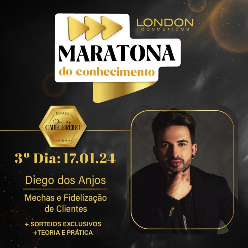 Maratona do Conhecimento com Diego dos Anjos apresentando técnica de mecha