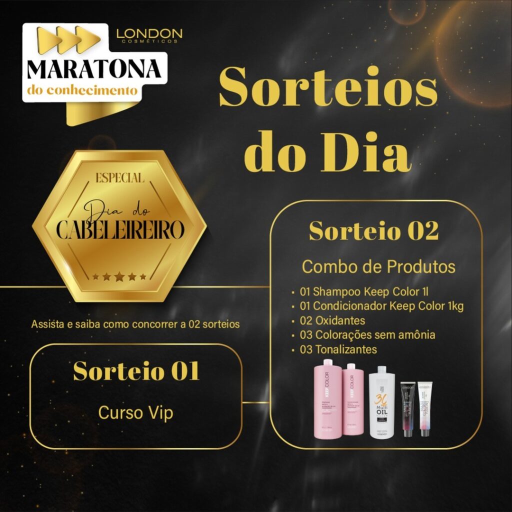 Sorteio especial do Dia do Cabeleireiro na Maratona do Conhecimento