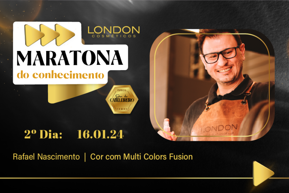 Maratona do Conhecimento com Rafael Nascimento apresentando a tecnologia Multi Colors Fusion