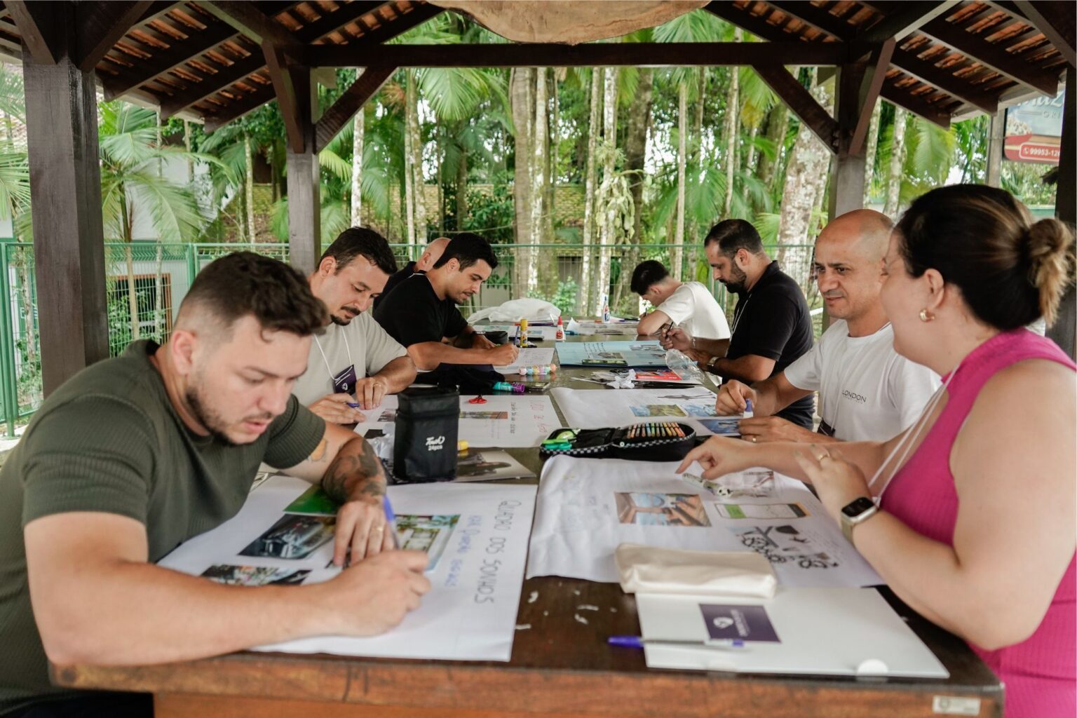 Equipe D'Lima Cosméticos no curso Imortais UV com Diego dos Anjos