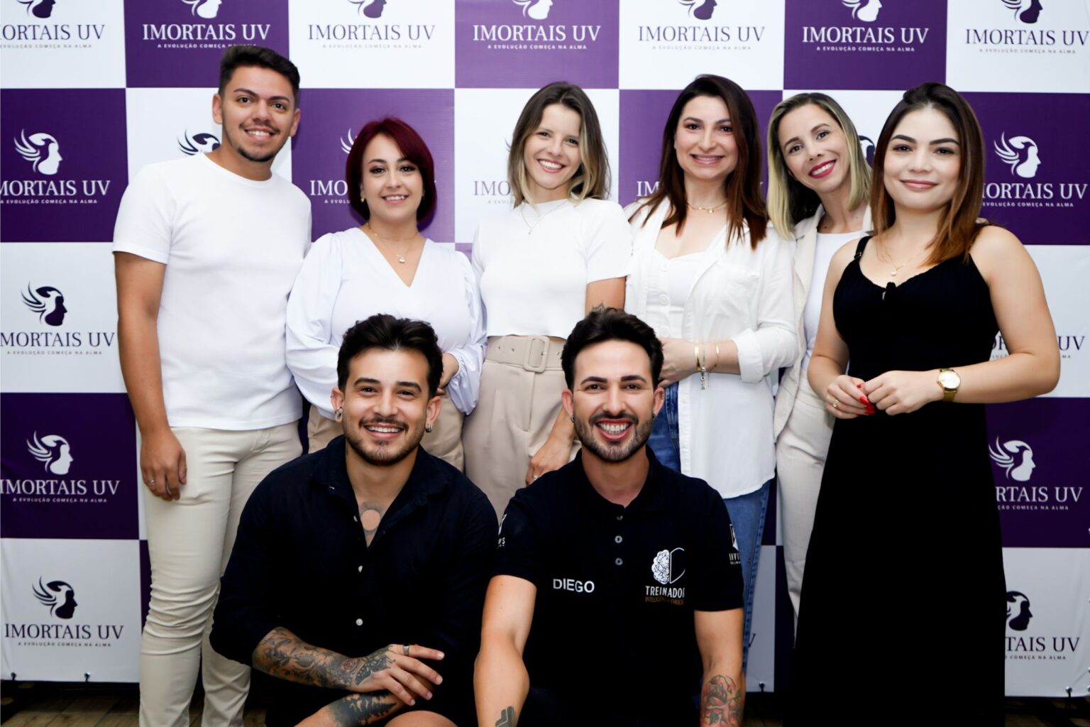 Equipe D'Lima Cosméticos no curso Imortais UV com Diego dos Anjos