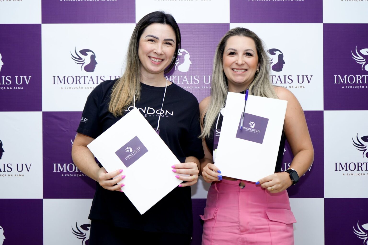 Equipe D'Lima Cosméticos no curso Imortais UV com Diego dos Anjos